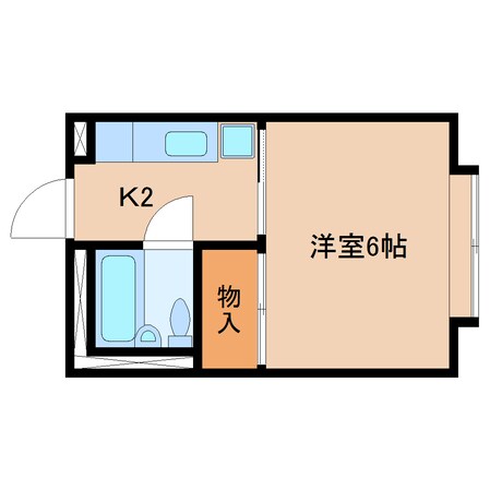 草薙駅 徒歩10分 1階の物件間取画像